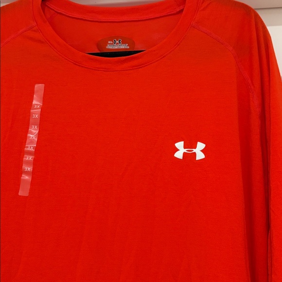 NWT [Under Armour] Orange Athletic Performance Short-Sleeve T-Shirt Men’s 3XL - Picture 5 of 10